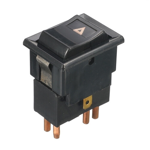 7 Pins Black Hazard Warning Lamp Switch For 90 1