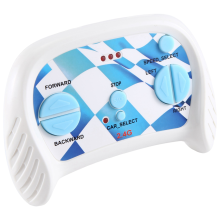 Carro elétrico infantil 2.4G Bluetooth com controle remoto, controle azul