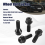 4 tuercas de rueda negras para E30, E36, E46, E60 y E90 6