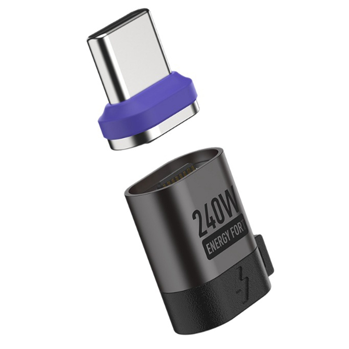 Set 9 Pezzi Adattatore Magnetico Per Ricarica USB-C, Connettori Tipo C