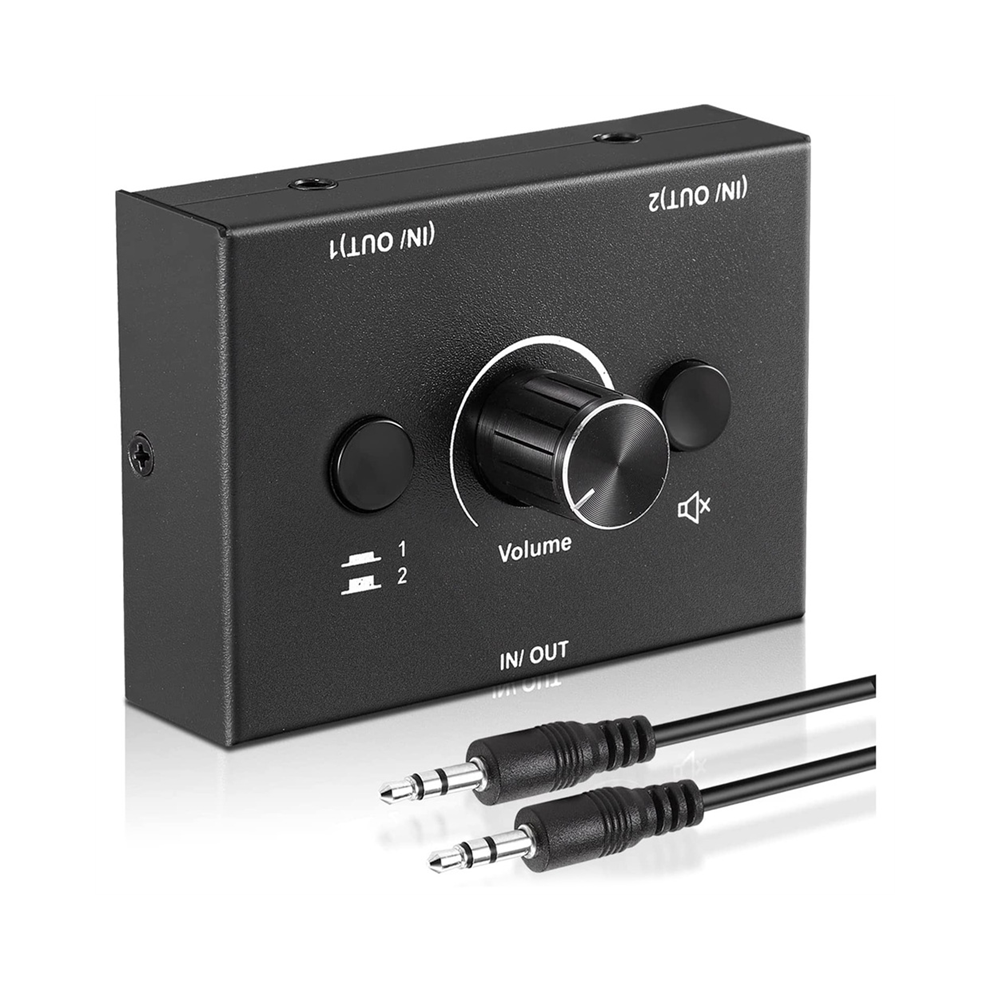 3.5Mm Audio Switcher,2 Input 1 Output/1 Input 2 Output Audio Splitter 4853167880963