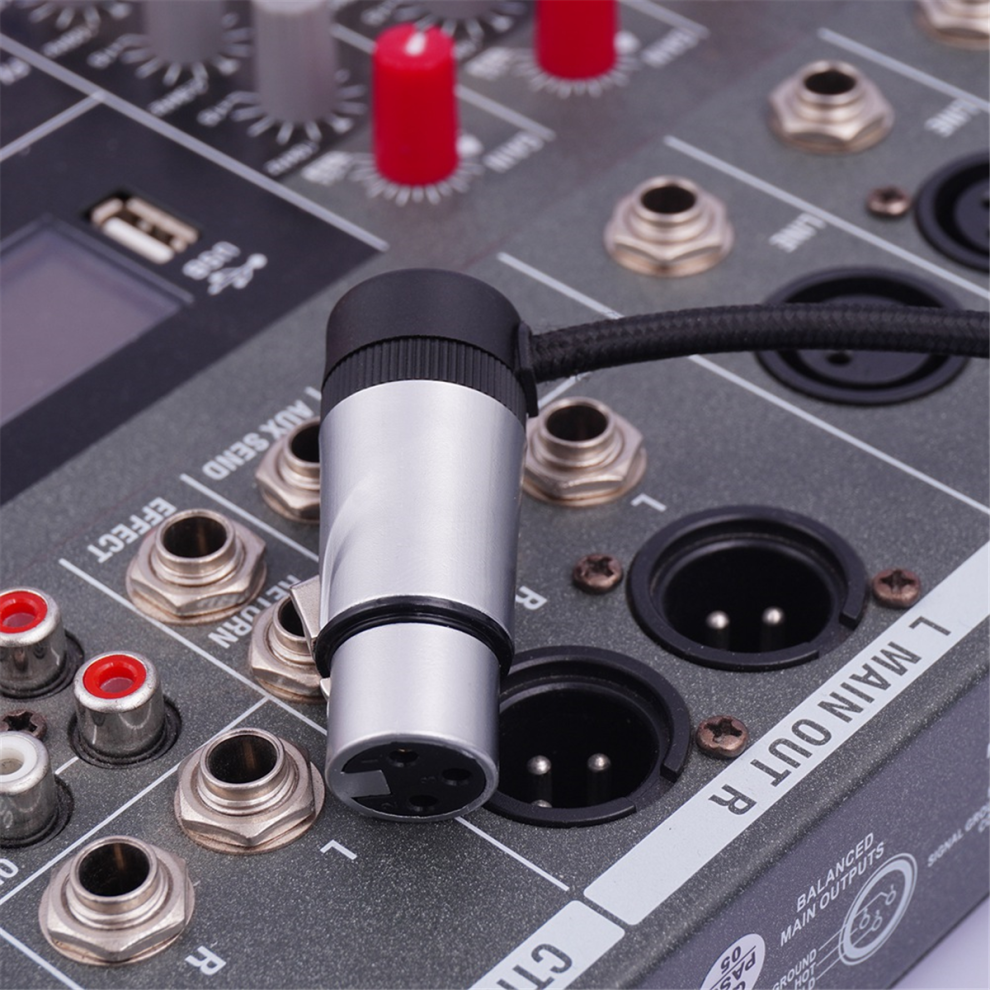 Xlr Microphone Solder Adapter 3Pin 90Right Angle Audio Plug Male Gold 4853167883650