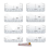 9pcs Transparent V-Neck/Round PVC Ruler for Alignment, Heat 1