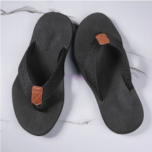 (42 = Men AU 7.5) Mens Clip Sandals Shoes Neutral Slippers Flip Flops Outwear Thongs EVA Black New