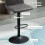 Homcom HOMCOM Barstools Set of 2 Adjustable Height Bar Chairs with Footrest, Grey 6