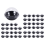 50 Pack Clear Plastic Mini Cupcake Container,for Mini Muffin Macaron 3