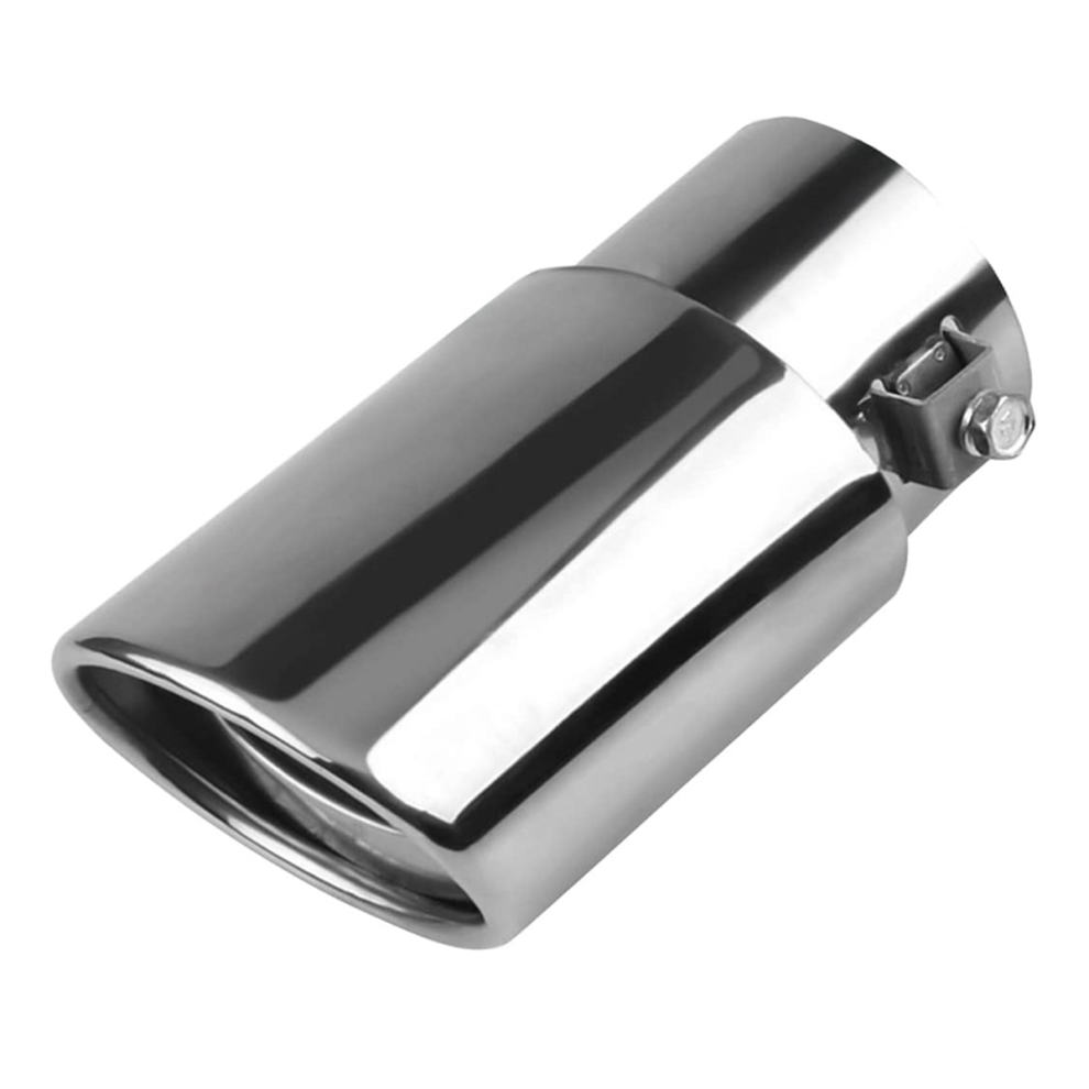 Car Exhaust Pipe Modification Tail Throat Tail Pipe (Silver) Silver 4853167889287