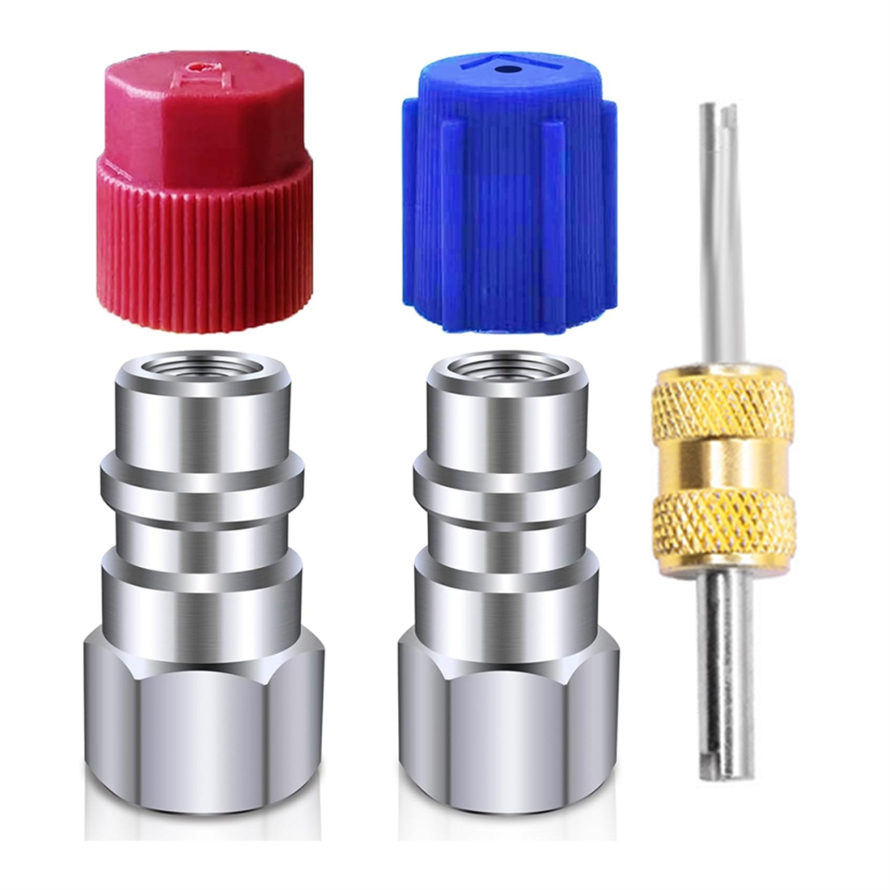 R12 To R134a Conversion Kit,Ac Retrofit Fitting Adapter Kit 4853167890634