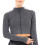 (M) Women's Rib Seamless Jacket - Black 1