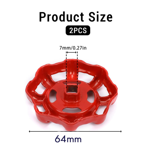 2 Pack Outside Faucet Handles Replacement Faucet Wheel Handle 1