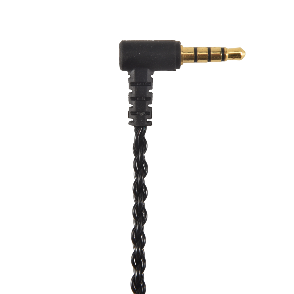 Earphone Audio Cable Repair 3.5Mm With Mic Volume Control(Black) Black 4853167899576