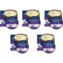 (5pcs) Muscle Moisturizing Magnesium Cream With Lavender Ingredients Offers Long-lasting Hydration