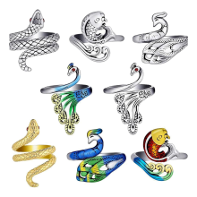 Conjunto de 8 peças de anel de crochê ajustável