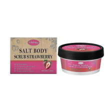 WoodSleep Strawberry Body Scrub Deep Cleansing Sea Salt Exfoliating Softening Firming Boost and Moisturizing