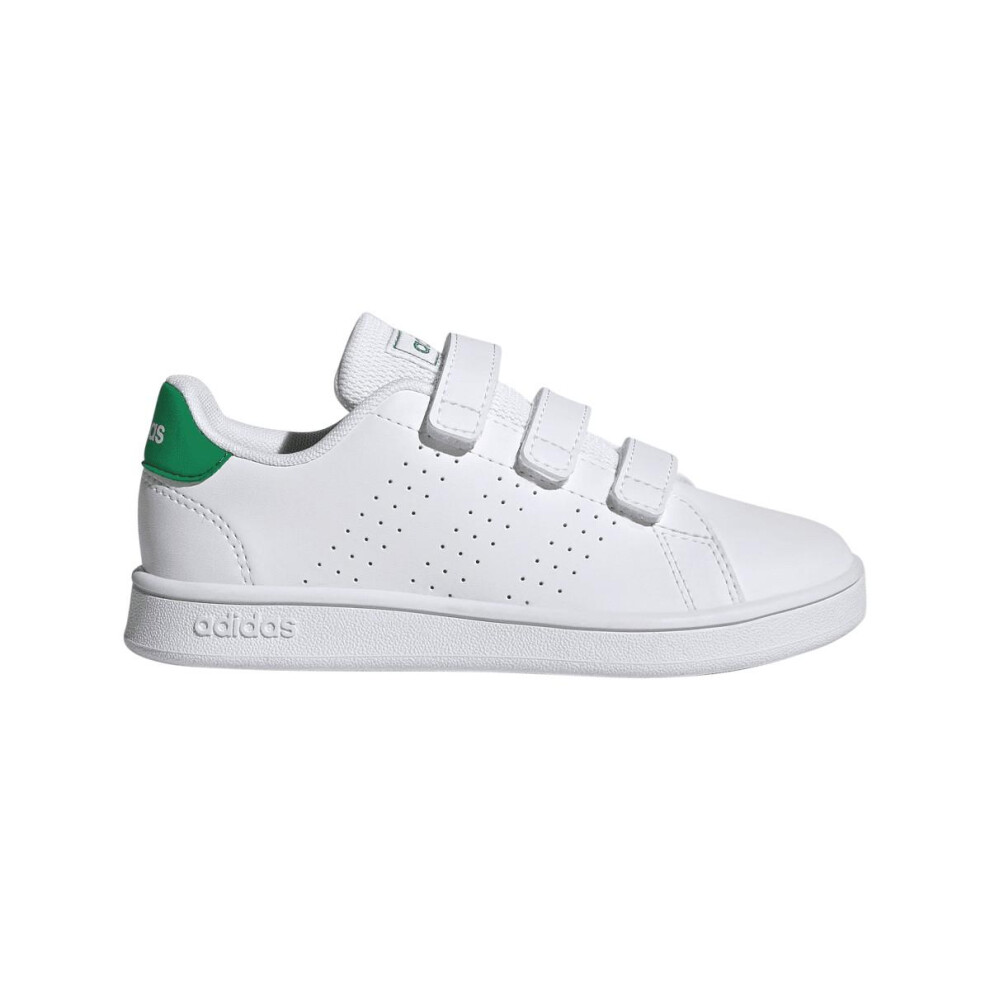 (10.5 UK Child, White) Adidas Childrens/Kids Court Trainers