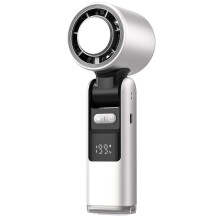Turboventilator – JF138 Standardmodell, Silberweiß [Hochgeschwindigkeit 199 Gänge, 4000 mAh]