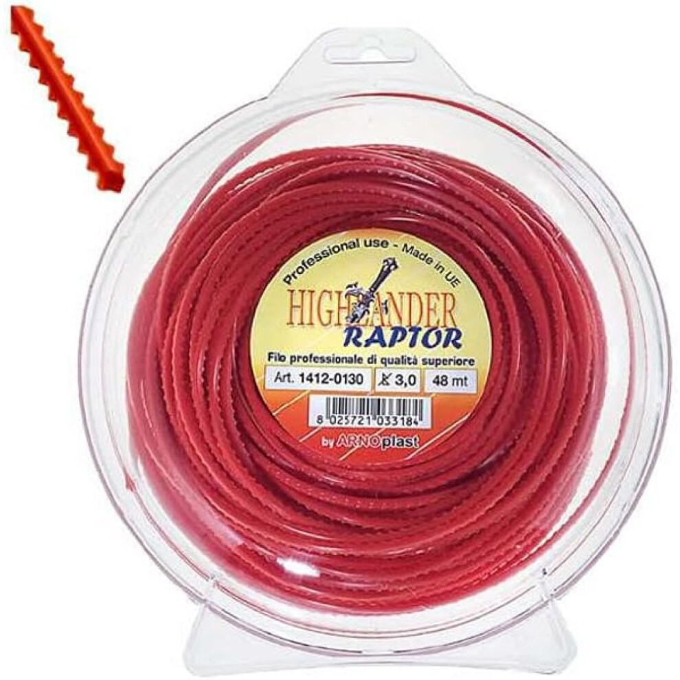 Arnoplast Filo Nylon Seghettato 3mm 24mt Raptor-image