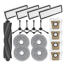 (As show, One size) compatible Bot L20 Ultra Robot Vacuum Cleaner Spare Parts Accessories Main Side Brush Hepa Filter Mop Pad TY