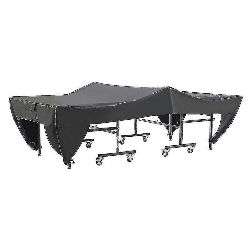 (As Show, One Size) Waterproof Ping Pong Table Cover Tennis Cover Protect Outdoor Indoor Anti-Uv Dustproof Ping Pong Ta (Tangling) 4909775050530