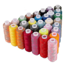 (As show, One size) 30 Spool Sewing Thread, 250 Yard Each Assorted Spool Threads Sewing Thread Bobbins Of Colorful Asso (tangling)