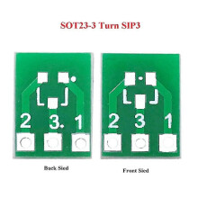 (As show, One size) 50pcs Sot23 Sot23-3 Turn Sip3 Double-side Smd Turn Dip Sip3 Adapter Converter Plate Sot Sip Ic Sock-haoyi