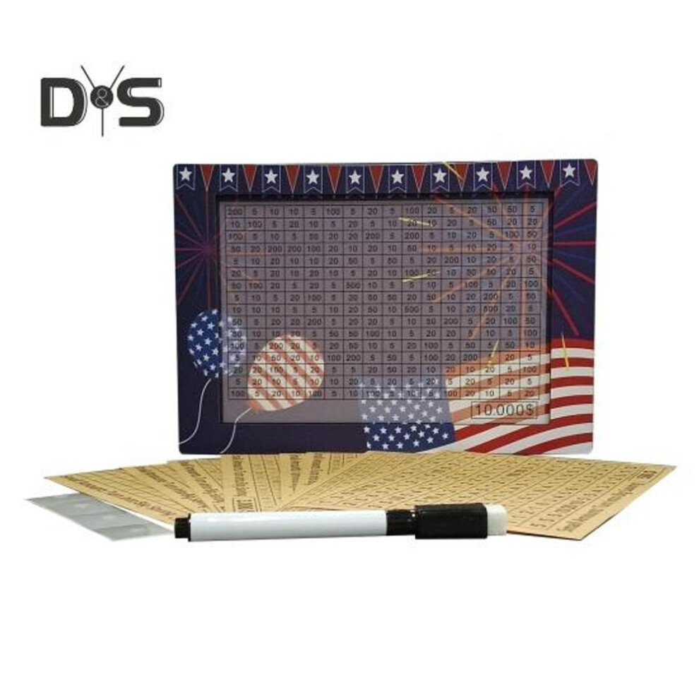 Usa Flag Wooden Money Box With Counter Patriotic Piggy Bank Coin Cash Container Kids Adults Money Saving Challenge Case Jar