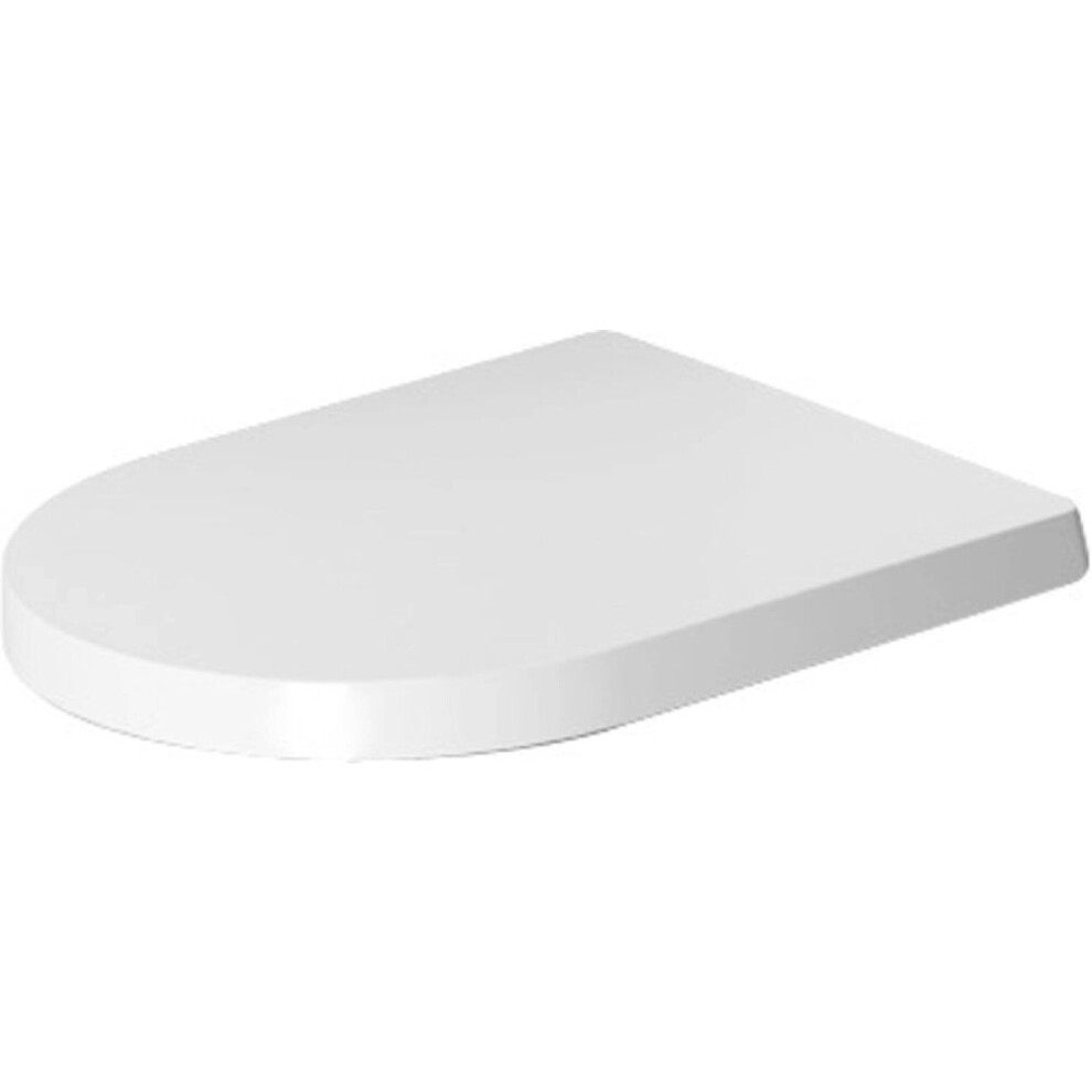 Toilet Seat Me By Starck, Urea Thermoset Toilet Lid, Toilet Cover With Stainless Steel Hinges, White 4053424307213
