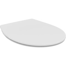 Tirso Toilet seat and Cover, Universal Oval Shape, Soft-Close seat with Long Service Life, Scratch-Resistant duroplast – White (365x445x40 mm)