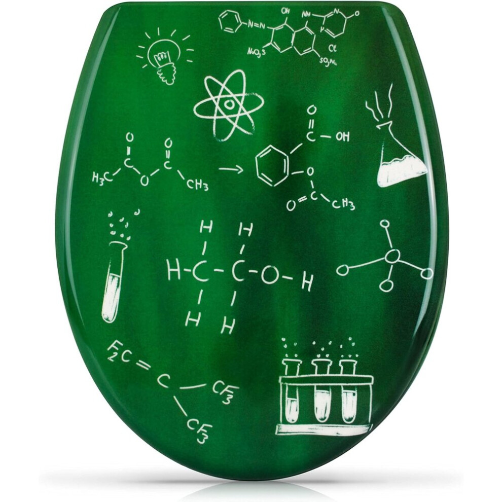 Sedile Wc Chiusura Ammortizzata - Motivo Science Board - Copriwa-image