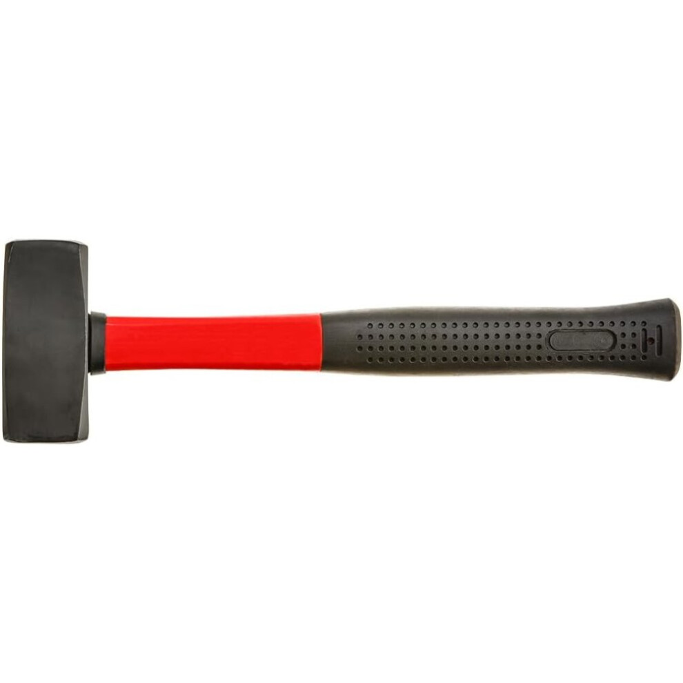 Top Tools Martello Per Pietra - Martello A Due Fori In Fibra Di Vetro - Martello Per Pietra - Martello Per Pietra - Peso Della Campana: 1250 G - Manico Antiscivolo-image