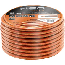 Manguera de riego - NEO TOOLS - 3/4" x 50 m - 4 capas - PVC flexible - Resistente a UV