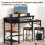 120cm Home Computer Desk Office with Storage Shelf Metal Frame 4
