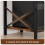(brown) Home Computer Desk Office with Storage Shelf Metal Frame 7