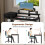120cm Home Computer Desk Office with Storage Shelf Metal Frame 3