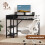 120cm Home Computer Desk Office with Storage Shelf Metal Frame 2