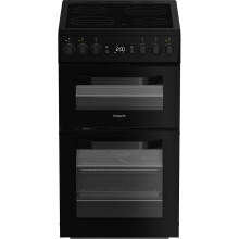 Hotpoint 50cm Electric Cooker with Ceramic Hob - Black - A/A Rated
