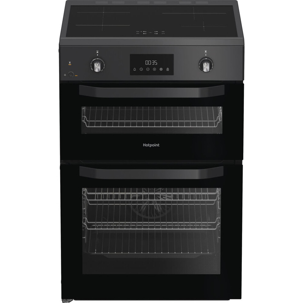 Hotpoint 60Cm Electric Cooker With - A Rated Anthracite