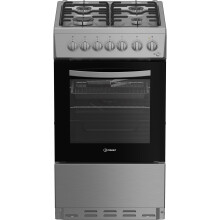 Indesit 50cm Gas Cooker - Stainless Steel