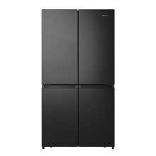 Hisense PureFlat American Fridge Freezer - Black / Stainless Steel - E Rated