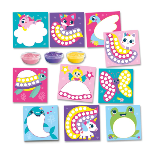 My first - Fingerprint paint fantasy figures 1