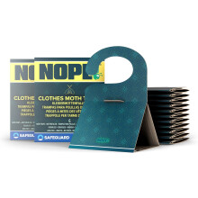 NOPE! Clothes Moth Traps Odourless Non-Toxic Pheromone Sticky Trap (12-pack)