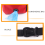 (Red) Portable Dog Snack Bag Pet Training Accessories 7