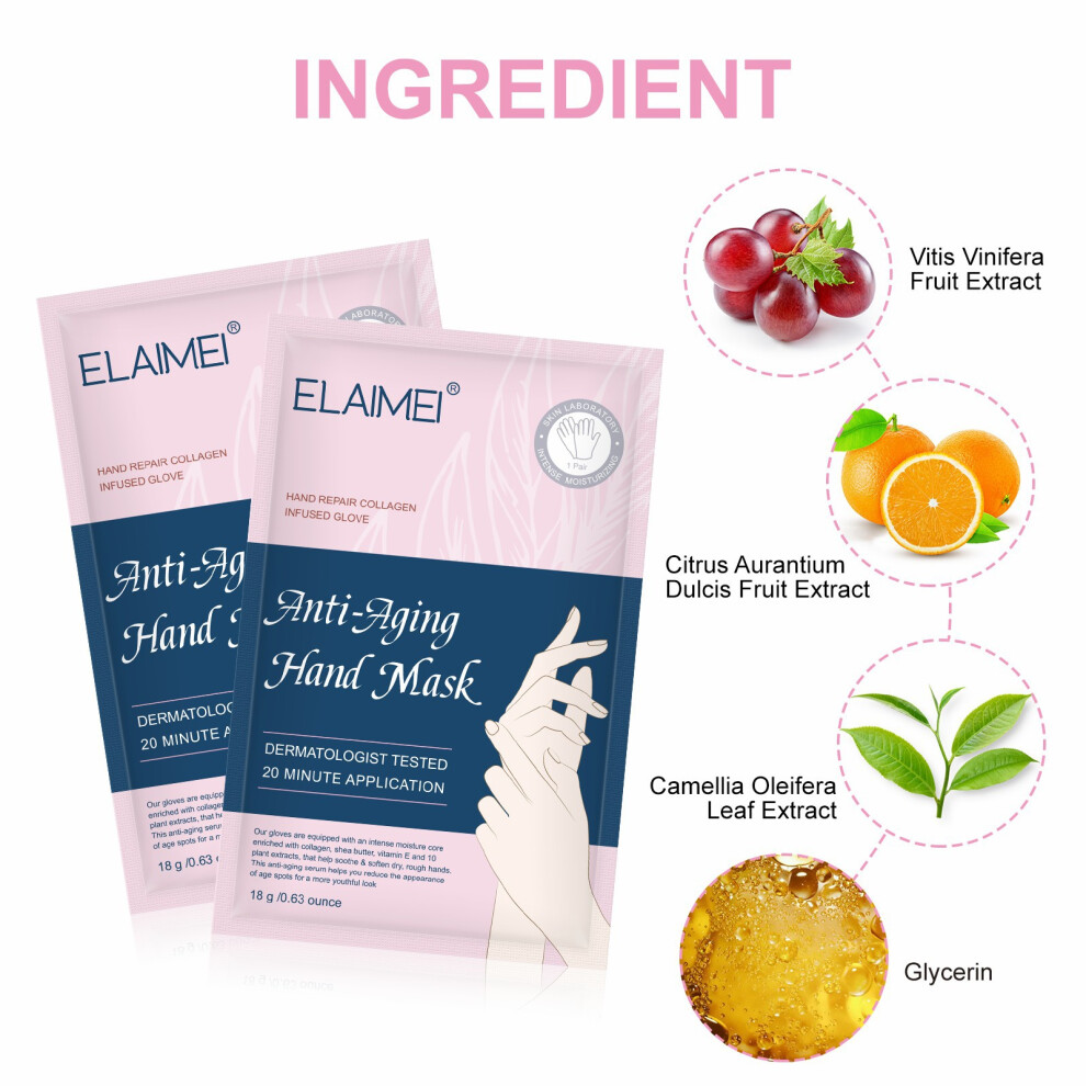 (Hand mask) Hand mask moisturizes, moisturizing, and removes dead skin and horny hands