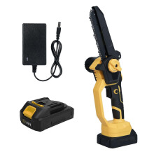(As show, One size) Cordless Mini Chainsaw 6 Inch Handheld Portable Electric Chainsaw with 2.0Ah Battery 20V Household Small Pruning Chainsaw with Splash Guard Lightweigh