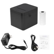 (As show, One size) Receipt Printer Compact Portable USB BT High Speed Printing 58mm Thermal Receipt Printer for Shipping Business Restaurant Kitchen