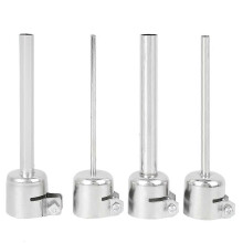 (As show, One size) 4Pcs/Set Aluminum Alloy Hot Air Gun Nozzle Soldering Station for 861DW Heat Gun Phone Repair