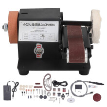 (As show, One size) Electric Belt Sander Metal Working Woodworking Polishing Machine Sharpener Grinding Grinder 110240V US Plug
