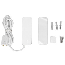 (As show, One size) Water Level Sensor Alarm APP Remote Control ABS Smart Water Flooding Alarm Detector for Toilet