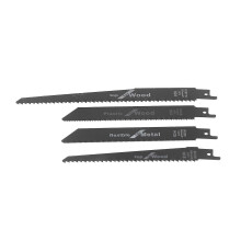 (As show, One size) 4Pcs Sabre Saw Blade Jigsaw Cutter Reciprocating Cutting Tool Set Kit for Wood Plastic Metal
