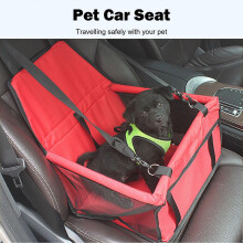 (As show, One size) Dog Car seat Multifunctional Design Pet Sofa for Cars and All Seasons Waterproof Sturdy Safety Belt Comfortable Material Pet Car Seat